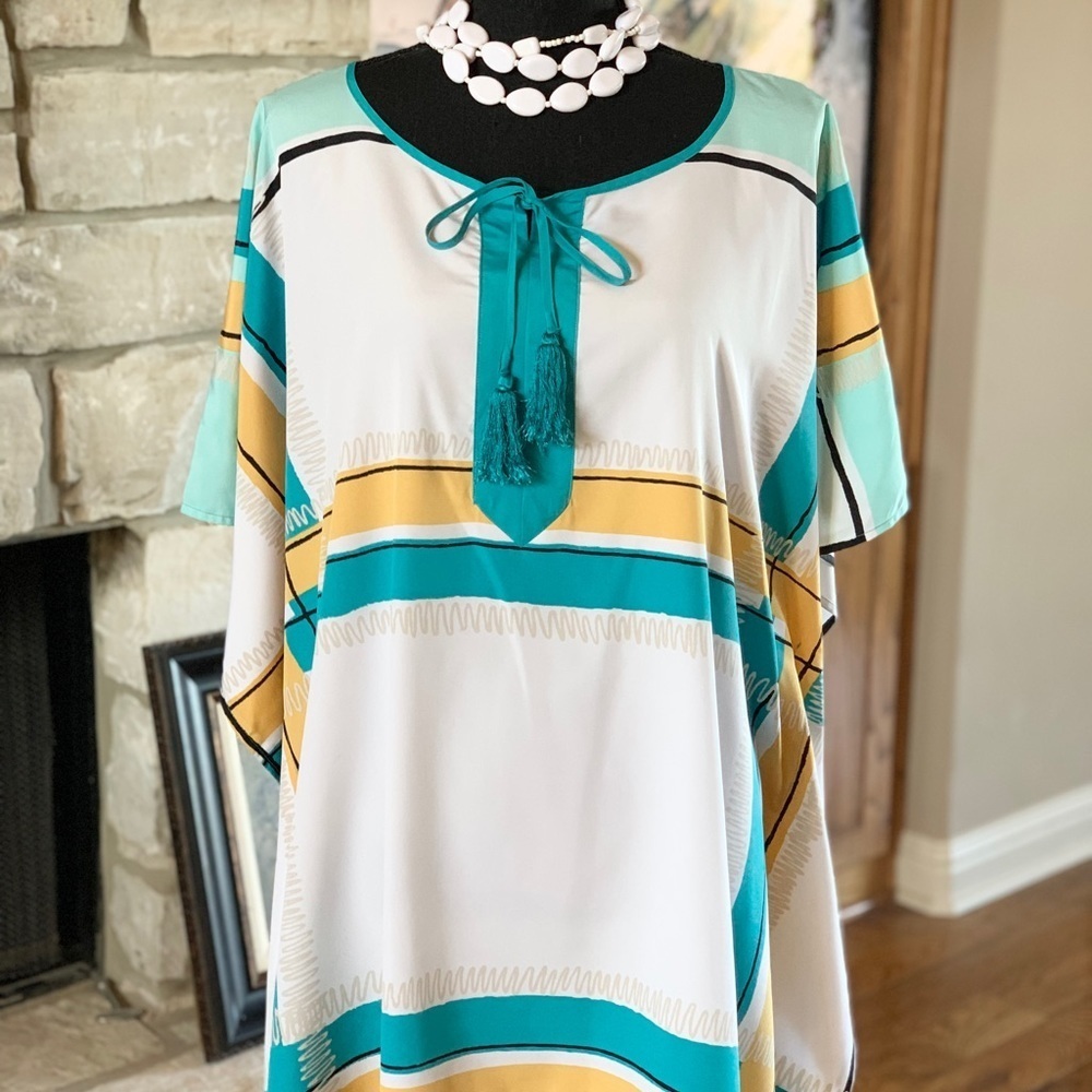 Lane Bryant Panel Tunic Top
